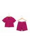 Pink Pearl Girls' Jeans Shorts and Shirt Set - 3