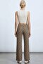 2 Pieces Comfortable Fit High Waist Wide-Leg Viscose Mix Women's Trousers - 5