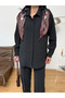 Women's Shawl Detailed Shirt and Pants Set - 5