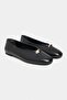 Ashy Black Matte Flat Sole Women's Ballet Flats - 4