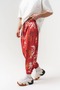 Sakura Rust Pleated Shalwar with Elastic Waist and Cuffs - 4