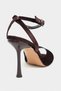 Charms Brown Velvet Bilek Belt Detail Women's Stiletto Heel U Shoes - 8