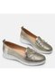 Large size women's filler genuine Leather shoes 41-42-43-44-gold - 4