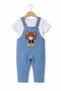 Baby Girl Salopet / Salopet Baby Girl Set Teddy Bear Print Baby Girl Salopet 2-Piece Set 9-12-18-24 Months - 4