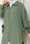 Women's Tunic with Eyelet Details and Zipper Closure - 7