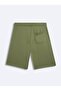 Basic Knitted Green Shorts - 2