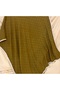 Dama Patterned Muslin - Oil Green Shawl – Non-Slip Textures – Summer/Winter – 75X185 - 2