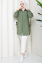 Women's Tunic with Eyelet Details and Zipper Closure - 5