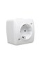 Simple schuko socket, IP20, white - 2