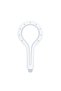 Shower head, 1 function, white