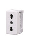 Gewiss Top System simple schuko socket, modular, IP20, white