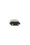 Flat plug 2P 2.5 A, silver - 2