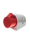 Industrial socket, 5P, 32A, flush mounting