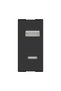 Himel double USB socket (1x USB type A+ 1x USB type C), 1 module, black - 2