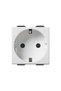 Vimar Neve single schuko socket, modular, IP20, white