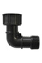 2-way coupling elbow, polypropylene, external thread, 32 mm