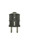 Rear outlet plug 16A, black - 3