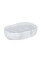 Adrada soap dish, ceramic, gray/white, matte