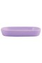 Lavender soap dish, ceramic, light purple