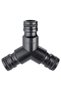 Conector rapid cu 3 cai Claber, plastic