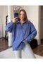 Bambu Oversize İndigo Gomlek - 2