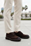 112230218 Dani Men's Leather Casual Dark Brown Classic Loafers Shoes - 2