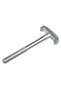 Galvanized edging panel clamp Type2, 80 x 8 mm, gray - 2