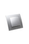 Zena single switch, recessed, IP20, gray - 2