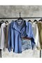 Bambu Oversize İndigo Gomlek