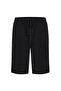 Men's Black Straight Fit Elastic Waist Shorts - 4