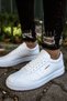 Ch063 Star-X Men's Daily Lace-Up Leather Sports Sneakers Shoes Cbt - White - 2