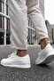 Ch043 Cowien Men's Daily Lace-Up Leather Sports Sneakers Shoes Cbt - White - 5