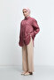 Belden Yarım Lastikli Basic Pantolon - Bej - 2