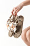 Alba Women's Seashell White Rose Detailed Sandals - 4