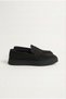Men's Black Nubuck Loafers Genuine Calf Leather Leather Si Inner Outer Leather K Rubber Sole Daily Casual Shoes – Venedi - 5