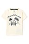 Boys 2 Pc Set “Tropical Wheels” Cotton Tee & Striped-Waistband Shorts Set - 3