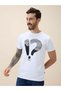 Printed Regular Fit White T-shirt - 2