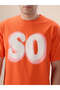 Front & Back Typography Printed Rust Oversized T-shirt - 4