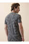 All Over Printed Round Neck Grey T-shirt - 3