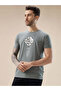 Applique Typography Print Regular Fit Grey T-Shirt - 2