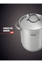 ,S.S Cooking Set14Pcs(18,20,24,26,28cm pots w.lid+MilkPot14cm+Saucepan16Cm+Fry pan24cm)Glossy - 2