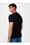 Printed Half Sleeves Regular Fit Black Tshirt - 3