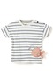 Boys 2 Pc Set “Little Angler” Striped Anglerfish Tee & Pocketed Shorts Set - 4