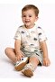 Boys 2 Pc Set “Turtle Surf” All-Over Print Tee & Pocket-Shorts Set