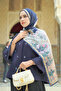 Sevilla Satin Shawl - Midnight