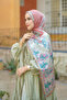 Sevilla Satin Shawl - Terracotta - 2