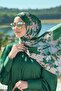 Wonderland Satin Shawl - Garden - 2