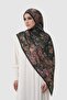 Dubai Pleated Shawl - Black - 2