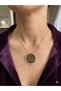 316L Stainless Steel Aye Tulle Kursi Written Zircon Stone Detailed Women's Steel Necklace - 9