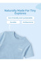 100% Bamboo-Based Ultra-Soft Fabric Blue T-Shirt for Boys Short Sleeve Casual Wear for Kids - 4